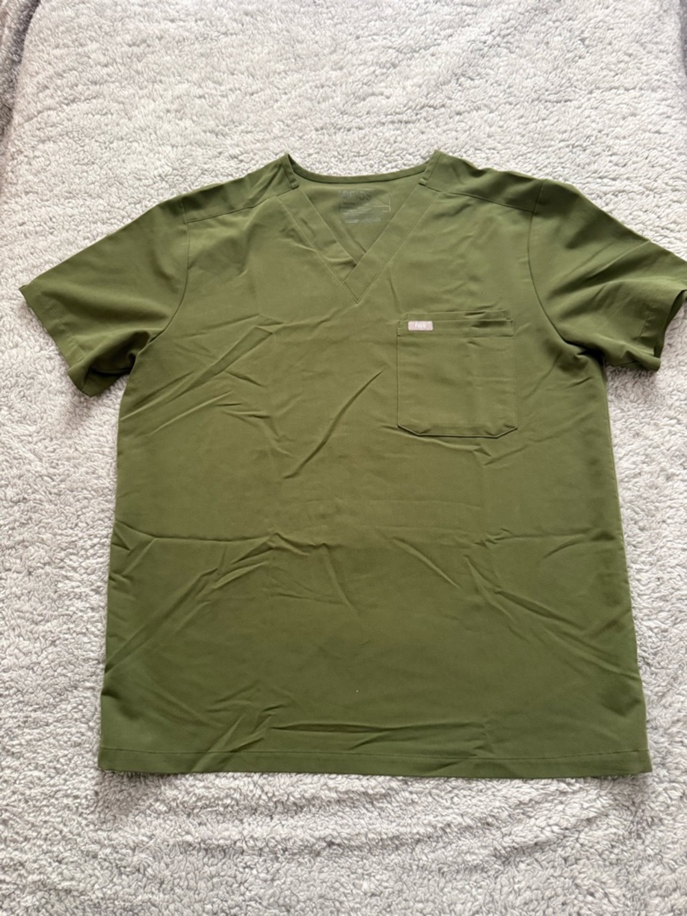 Men's Olive Green Scrubs Set